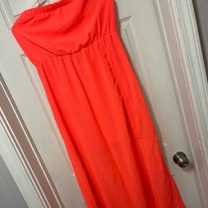 Dress only worn once. Fits small for a 14